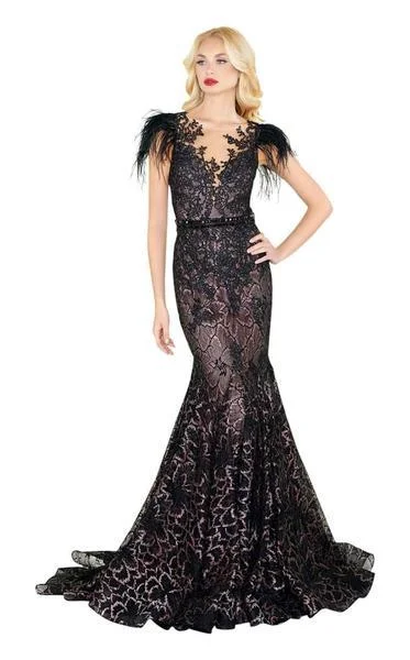 Mac Duggal - Feathered Lace Mermaid Gown 79230R - 1 pc Black in Size 4 AvailableSave Like Never Before! Mac Duggal - Feathered Lace Mermaid Gown 79230R - 1 pc Black in Size 4 AvailableSave Like Never Before!