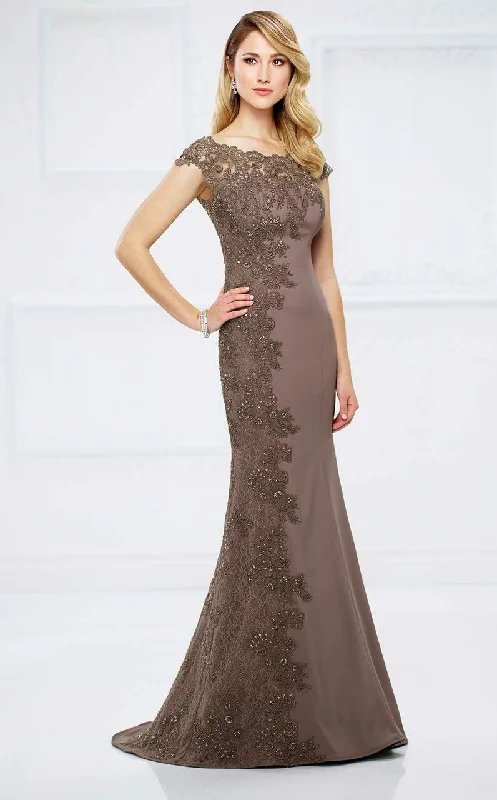 Montage by Mon Cheri - 217948 Bateau Neck Beaded Lace Trumpet Gown - 1 pc Mocha in Size 6 AvailableGrab Yours Before It’s Too Late! Montage by Mon Cheri - 217948 Bateau Neck Beaded Lace Trumpet Gown - 1 pc Mocha in Size 6 AvailableGrab Yours Before It’s Too Late!