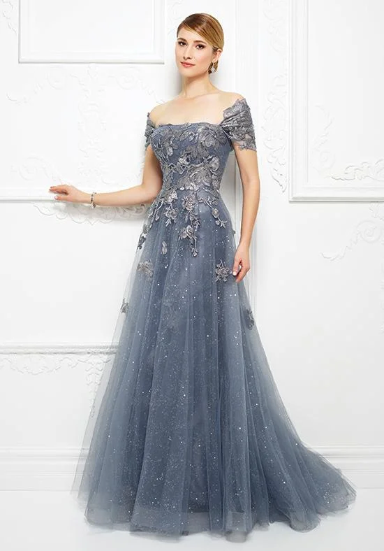Mon Cheri - Embroidered Floral Lace Gown with Detachable Strap Wrap 217D88 - 1 Pc Wedgewood in Size 10 AvailableYour Exclusive Offer Awaits! Mon Cheri - Embroidered Floral Lace Gown with Detachable Strap Wrap 217D88 - 1 Pc Wedgewood in Size 10 AvailableYour Exclusive Offer Awaits!