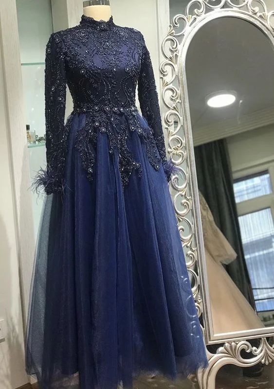 navy blue long prom dress, evening dress    cg22301Unmissable Offers Await!