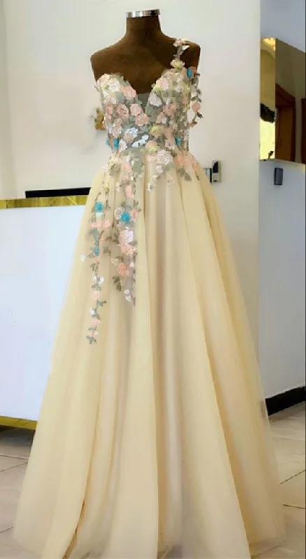 One shoulder prom dresses elegant tulle formal evening gown with 3d flowers cg22357Your Chance to Save is Now! One shoulder prom dresses elegant tulle formal evening gown with 3d flowers cg22357Your Chance to Save is Now!