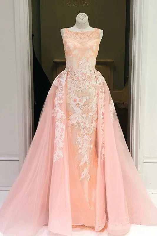 Peach Lace Bateau Neck Long Halter Evening Gown, Formal Prom Dress cg22212Your Favorite Items on Sale Now! Peach Lace Bateau Neck Long Halter Evening Gown, Formal Prom Dress cg22212Your Favorite Items on Sale Now!