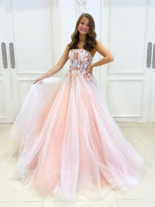 Pink A-line tulle lace long prom dress pink lace long evening dress cg22171Get More for Less! Pink A-line tulle lace long prom dress pink lace long evening dress cg22171Get More for Less!