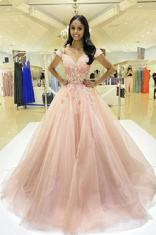 Pink tulle lace long A line prom dress evening dress cg22221The Sale You’ve Been Waiting For! Pink tulle lace long A line prom dress evening dress cg22221The Sale You’ve Been Waiting For!