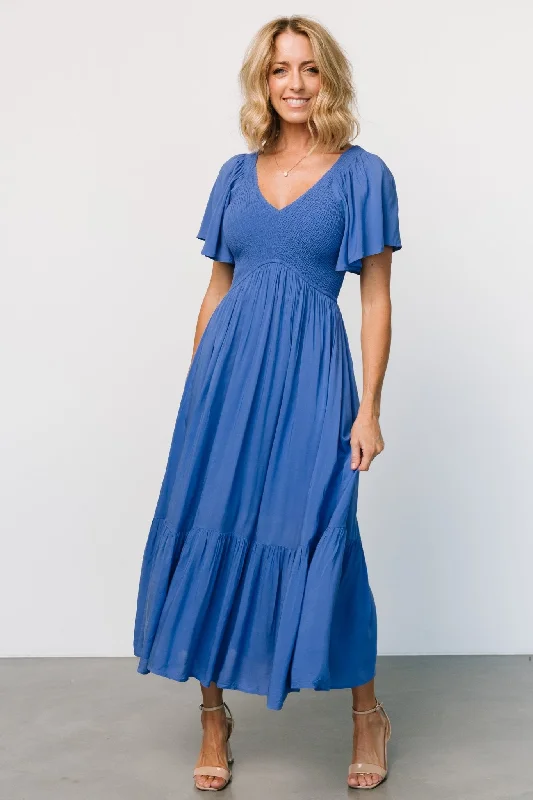 Scarlett Smocked Dress | BlueMore Discounts, More Joy!