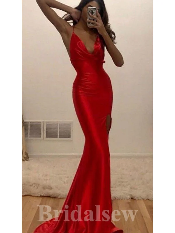 Spaghetti Straps Red Simple Fashion Popular New Sexy Mermaid Long Women Evening Prom Dresses PD783Get Ready to Save! Spaghetti Straps Red Simple Fashion Popular New Sexy Mermaid Long Women Evening Prom Dresses PD783Get Ready to Save!