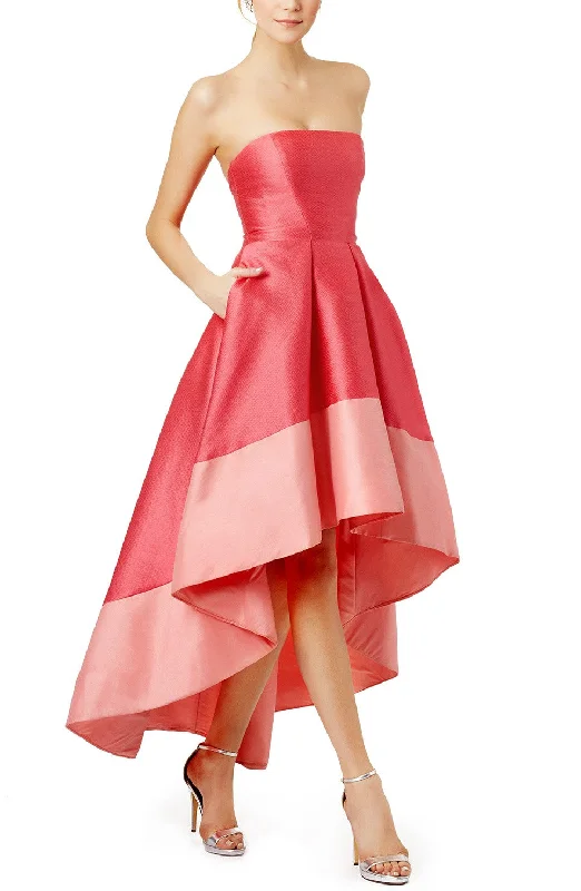 Two-tone Strapless Hi-lo Prom Gowns With PocketsShop Today, Save Tomorrow!