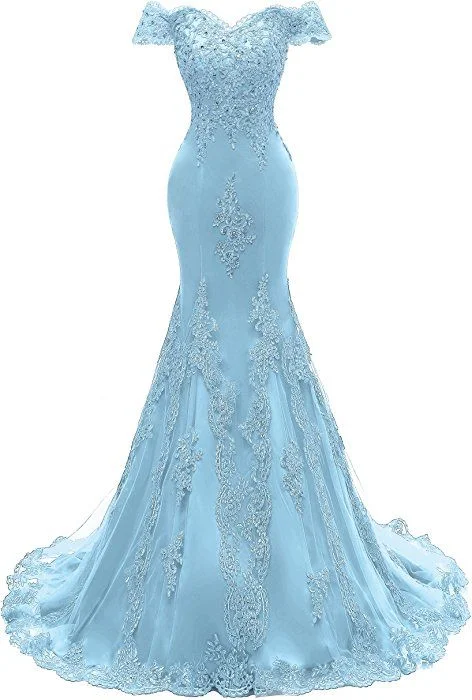 Women's V Neckline Mermaid Lace Long Prom Gown    cg22293Save More Than Ever!