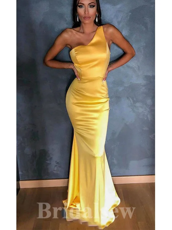 Yellow One Shoulder Stylish Mermaid Satin Elegant Long Women Evening Prom Dresses PD798Hurry, Sale Ends Soon! Yellow One Shoulder Stylish Mermaid Satin Elegant Long Women Evening Prom Dresses PD798Hurry, Sale Ends Soon!