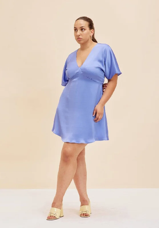 Bettina Satin Minidress - BLUEHuge Savings – Act Now!