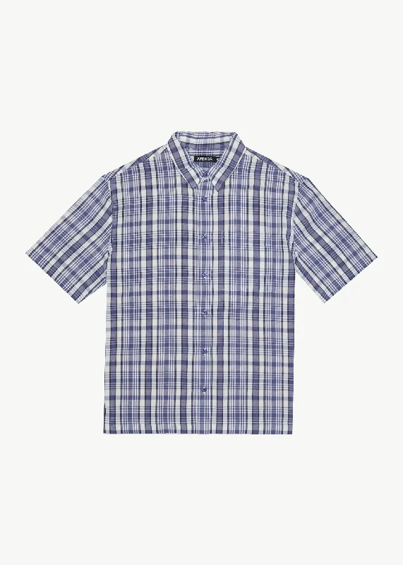 AFENDS Mens Check Out - Short Sleeve Shirt - MarlinGet the Best for Less!