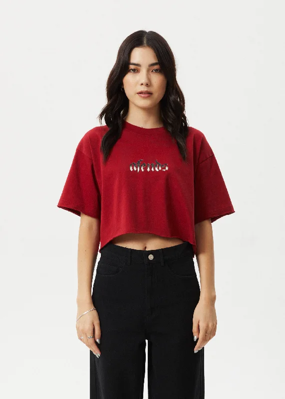 AFENDS Womens Scorpio Slay - Slay Cropped Tee - KetchupYour Shopping Spree Starts Here!