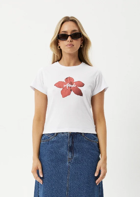 AFENDS Womens Nara - Baby Tee - WhiteYour Shopping Spree Starts Here!