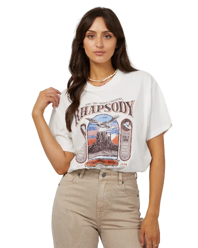 All About Eve Sky Dancer Oversized Tee Vintage WhiteSpecial Offer – Act Fast!