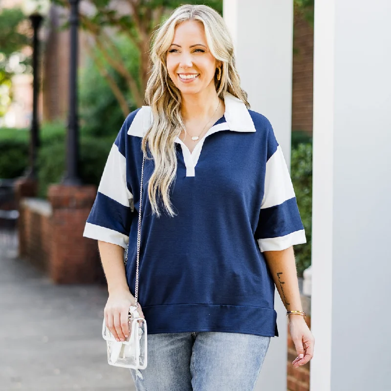 All In To Win Top, NavyGet More, Spend Less – Shop Now!