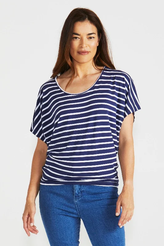 Betty Basics Maui Tee Parisian StripeLimited Deals, Unlimited Savings!