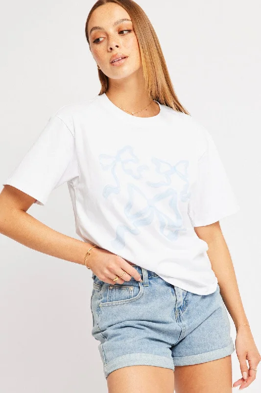 Blue Graphic Tee Short SleeveSnag the Best Prices Now!