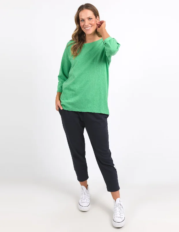 Elm Annie 3/4 Sleeve Tee GreenbriarSave Up to 50% Off!