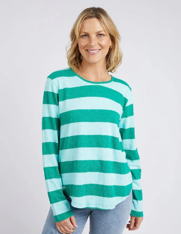Elm Spritz Stripe L/S Tee Goodness Green StripeEvery Deal is a Steal!