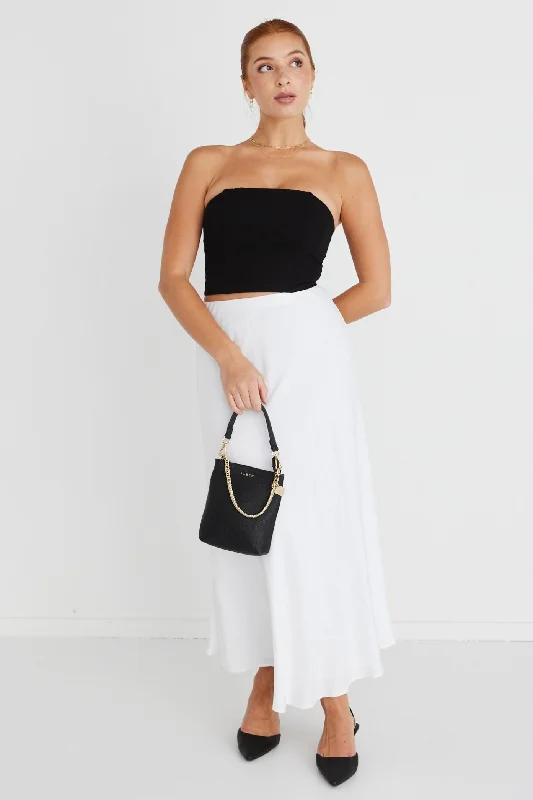 Facade Black Crepe Bustier TopMore Discounts, More Joy!