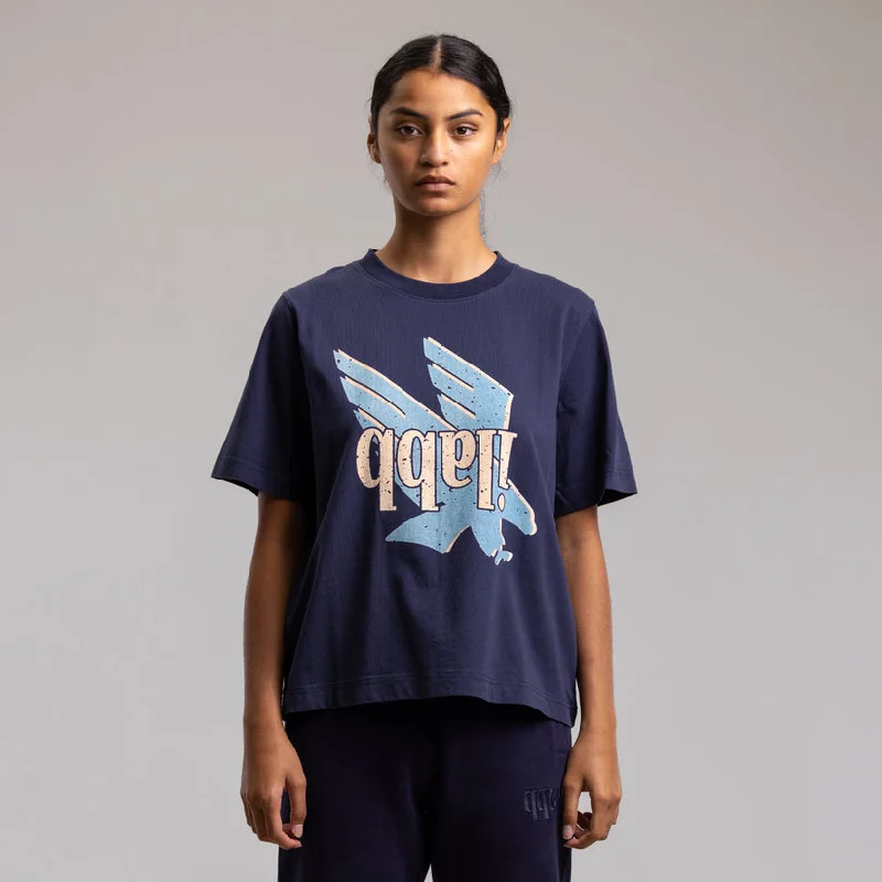 Ilabb Racing Bird Heritage Block Tee Washed NavyPrice Drop Alert!