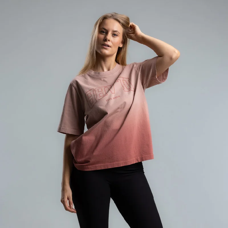Ilabb Varsity Boyfriend Tee Dipped GuavaBest Deals Just for You!