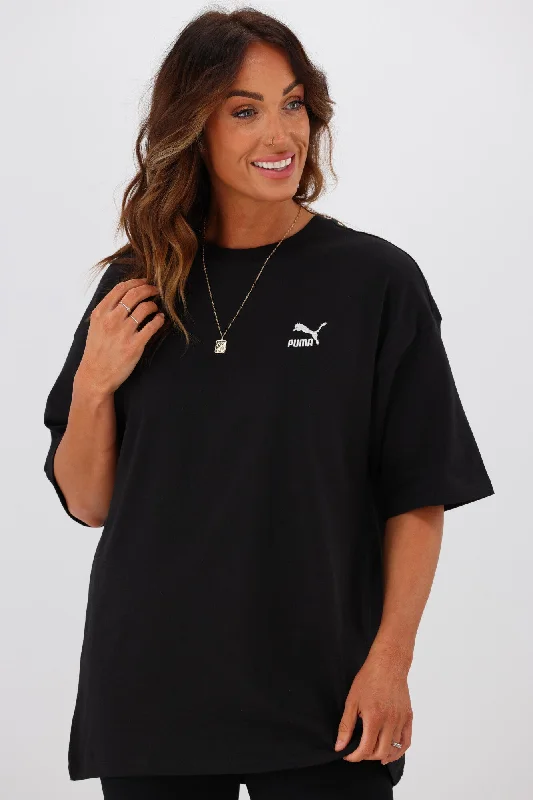 Puma Better Classics Oversized Tee BlackShop the Hottest Deals!