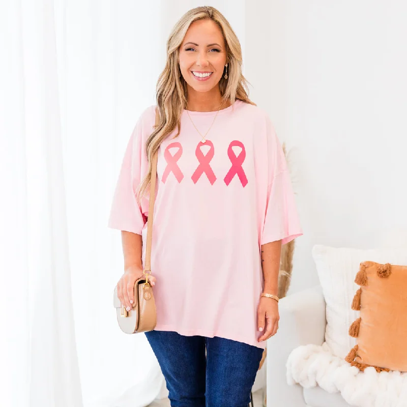 Remaining Strong Tee Boyfriend, Dusty PinkBest Price of the Season!