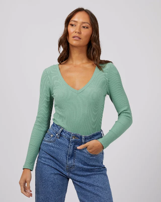 Silent Theory Lily L/S Tee SageSave More When You Shop More!