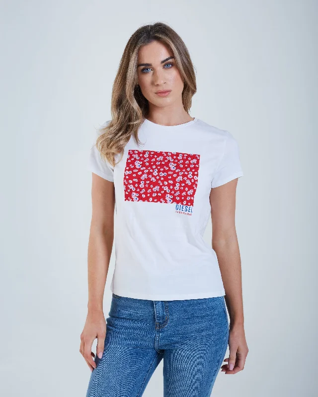 Flora T-Shirt Red FloralEverything Must Go!