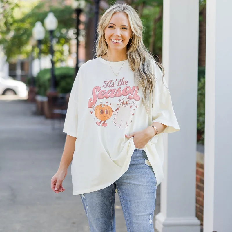 Tis The Spooky Season Boyfriend Tee, IvoryBest Offers of the Month!