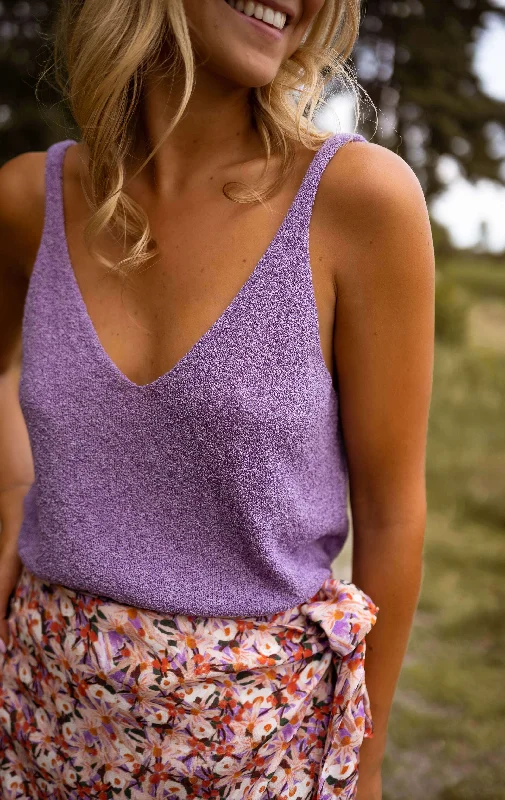 Top Neda - mauve effet laineSave More When You Shop More!